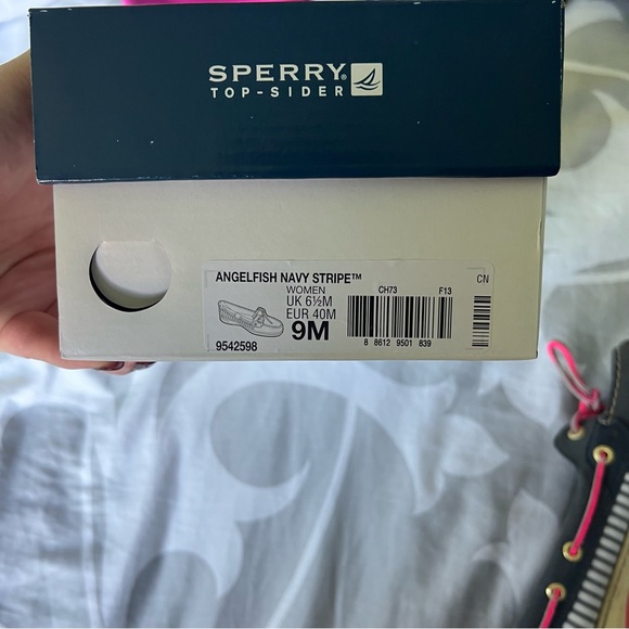 Pink and Blue Sperrys - Picture 3 of 5